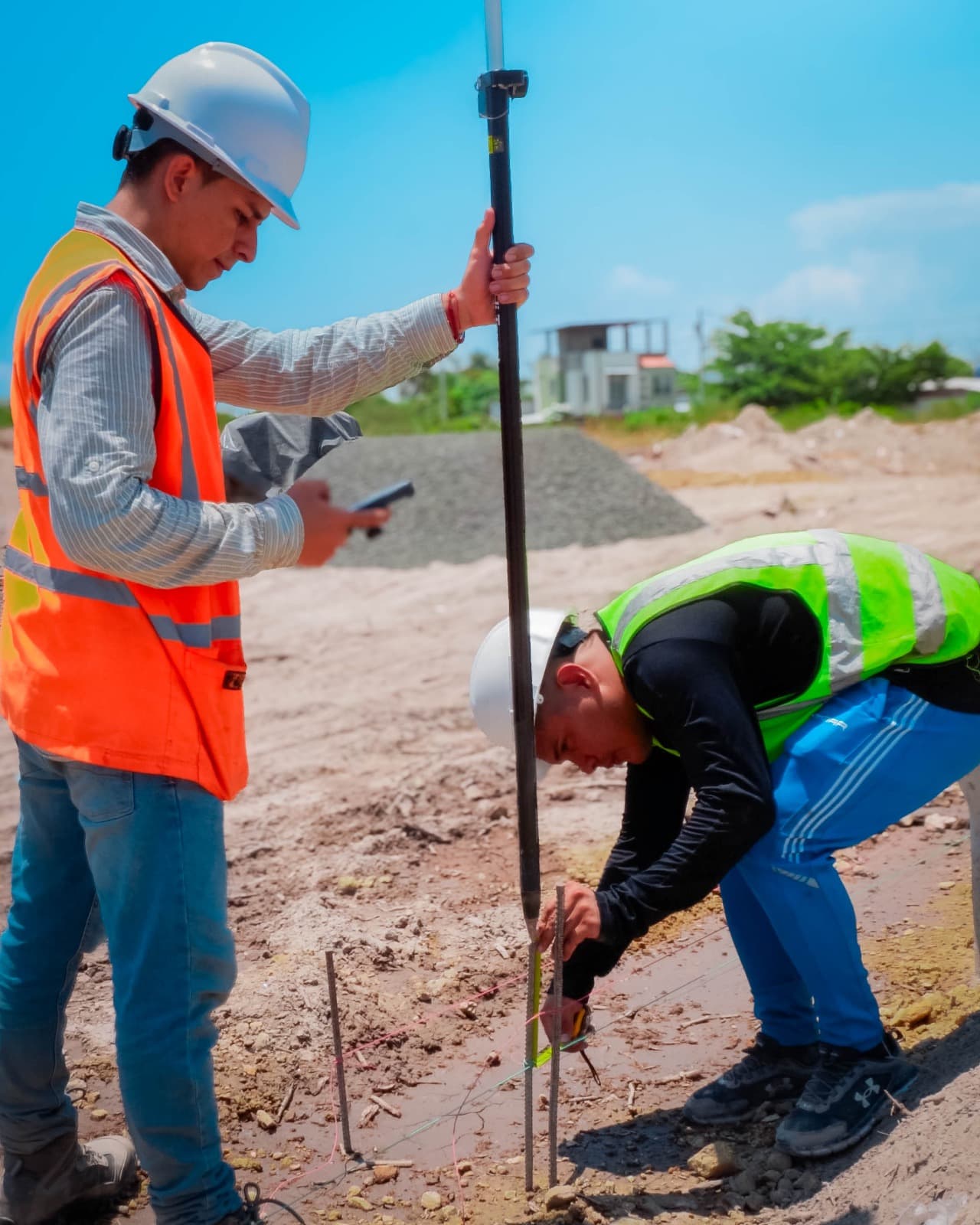 Obra de topografía e ingeniería de DEMMA S.A.